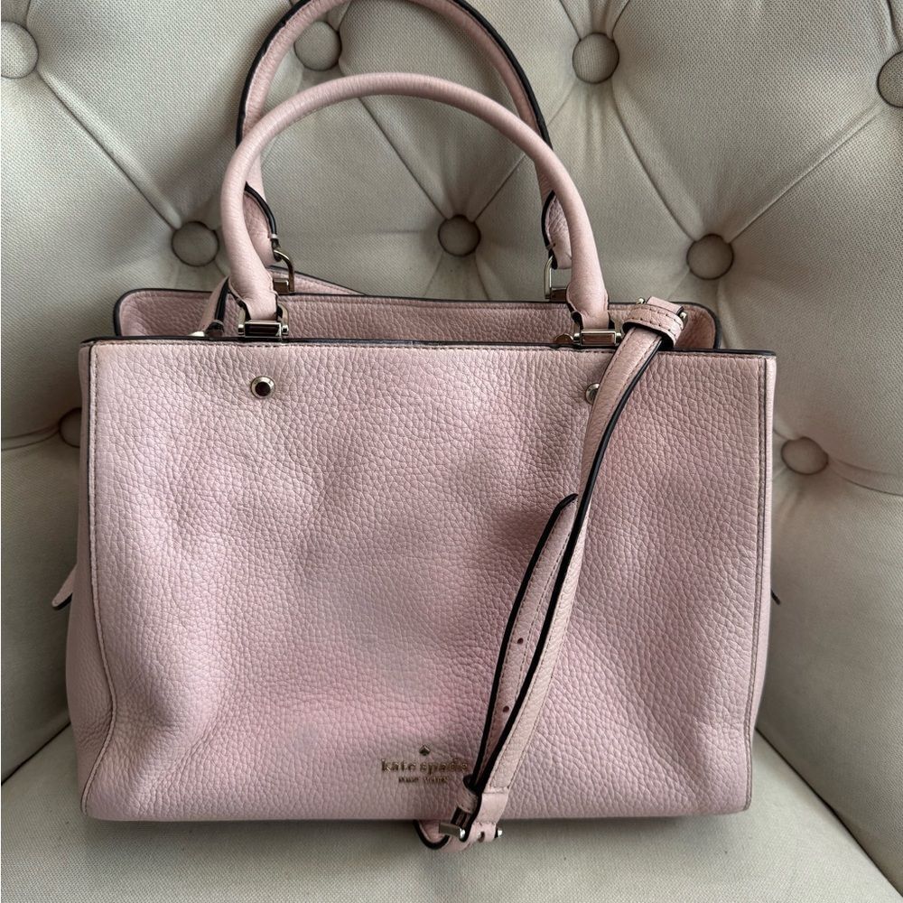 Kate Spade Pink Leather Tote Bag